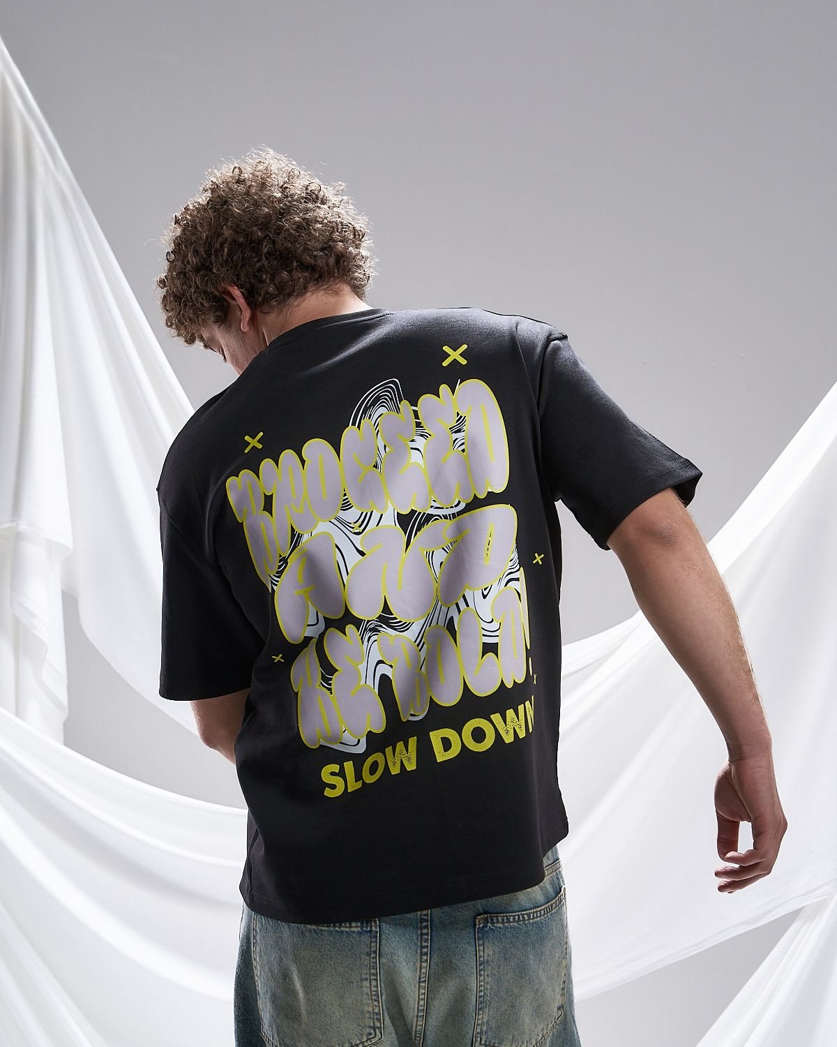 WhatsApp Image 2026-05-31 at 11.39.26 AM (1) Slow Down Oversized Graphic T-Shirt - Image 1